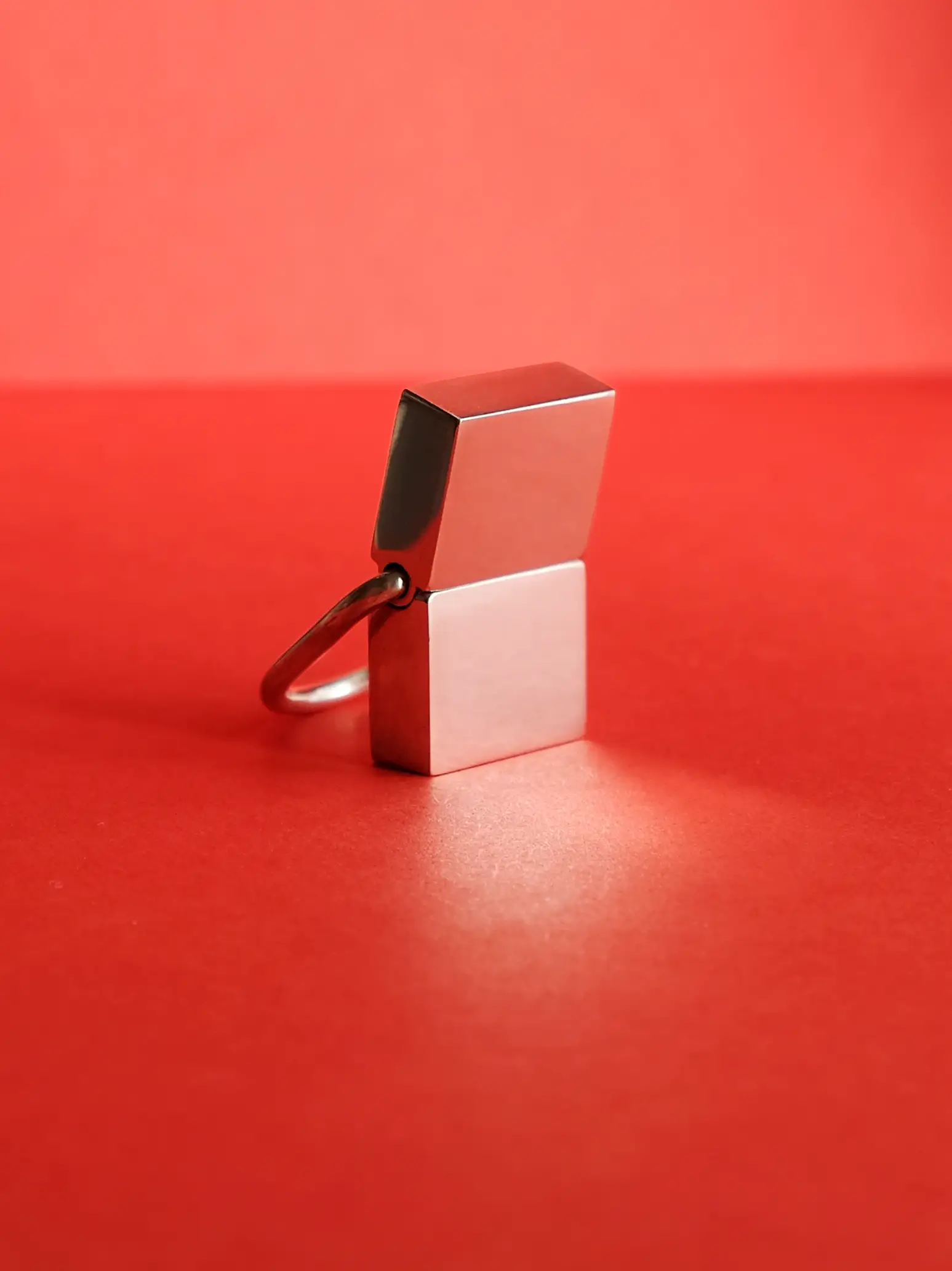 Memory Box Ring – minimalist geometric ring for collecting cherished memories